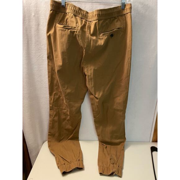 Aeropostale khaki jogger size medium gathered cuff elastic drawstring waist - Picture 3 of 4